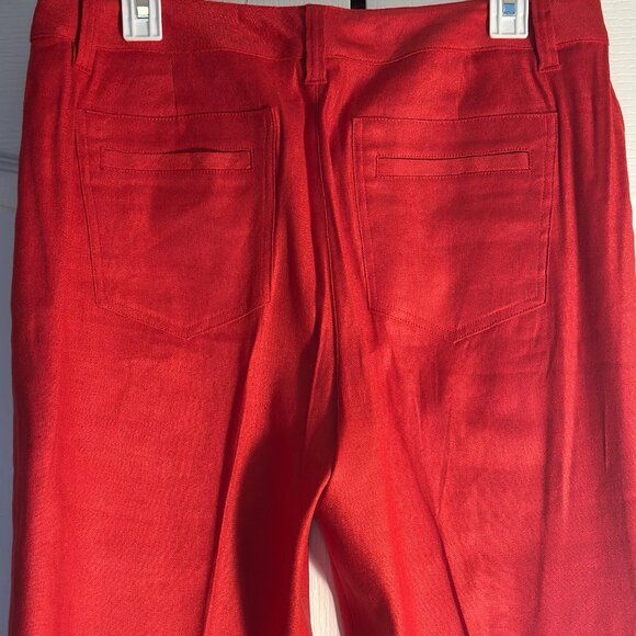 CAbi 5472 Red Valentine Linen Blend Suit – Jacket L & Pants 10 - Picture 15 of 15